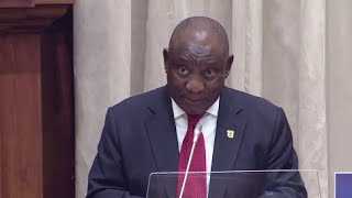 President Cyril Ramaphosa Answers Questions In Parliament “Helen Zille Comments About GNU”, VBS