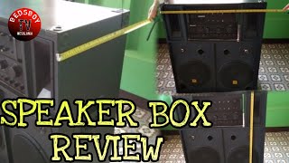 Speaker box review,DIY,Home made speaker box