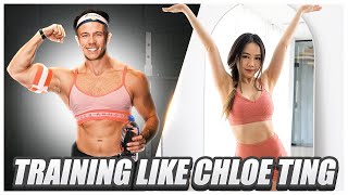 Training BACK & ARMS with CHLOE TING (is this a joke?)