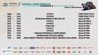 [LIVE] Kejuaraan PETRONAS Malaysian Cub Prix, Iskandar Puteri JOHOR - Latihan Bebas