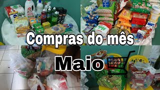 Compras do mês de Maio/24 Teve até vlog no mercado