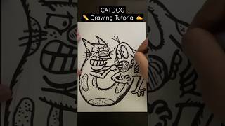 Everyone Can Draw! - CATDOG ✍️ Drawing Tutorial 😀✏️ #catdog #nickelodeon