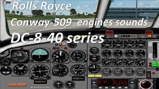 FSX - DC-8-40 - Conway-509 engine sounds - fd views