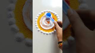 Rangoli design very easy rangoli #trendingshorts #art #ganeshchaturthi