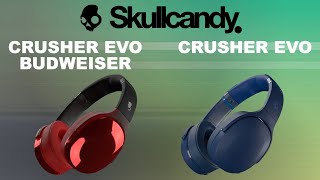 Skullcandy Crusher Evo vs Evo Budweiser Limited Edition Wireless Bluetooth Headphones | Compare