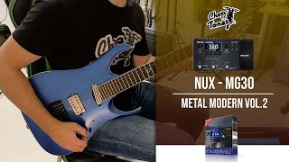 Metal Modern vol2 Amp Pack for NUX MG-30 | Playthrough Demo (Diezel Fortin EVH Engl)