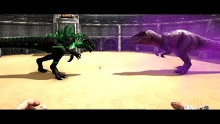 Godzillark  level 1 VS Elder Giga MegaGigant  level 1  Ark Battles