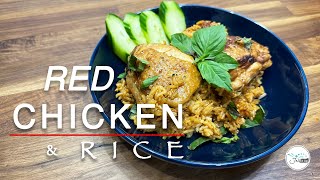 QUICK & EASY One Pan Weeknight Dinner:  DELISH “Red” Juicy CHICKEN & flavorful RICE!  #howto