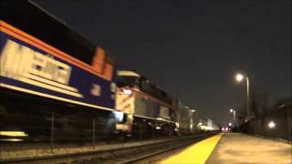 RARE! double F59's on Metra train 2143!