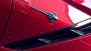 2014-2017 C7 Corvette Stingray Hydro Carbon Fiber Stingray Fender Emblems