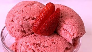 strawberry ice cream recipe|No ice cream maker no eggs required|fresh homemade strawberry ice cream