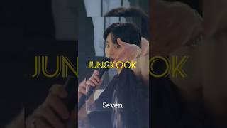 Jungkook at live concert #shorts #seven #jungkook #music