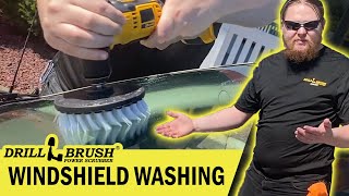 How to Wash a Windshield with a Drillbrush | Drillbrush DIY Guides