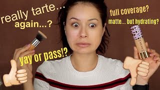 NEW TARTE FACE TAPE FOUNDATION REVIEW + 9HR WEAR TEST | TANIAXO