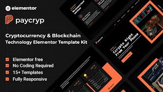 How to Create a Cryptocurrency & Blockchain Technology Website Using Elementor FREE