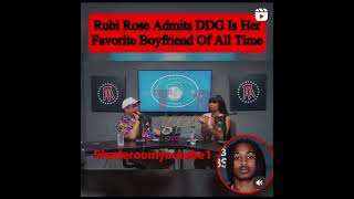 RUBI ROSE ADMIT DDG IS HER FAVORITE BOYFRIEND WILL THEY GET BACK TOGETHER 🍵👀❤️#shorts #rubirose