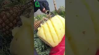 How to cut Pineapple quickly and economically