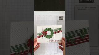 Grab your Cottage Wreaths stamp set and dies and create this beautiful holiday card! #shorts