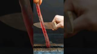 gummy candy vs hot knife #shorts #satisfying #asmr #gummycandy #knife