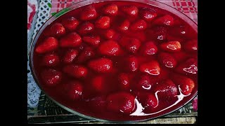 كيكه طبقات السعاده🍰😍الچيلي 🍥و الفراوله 🍓و الكاستر🍮