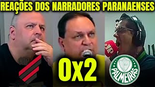 REAÇÕES dos PARANAENSES à DERROTA para o PALMEIRAS ATHLETICO PR 0X2 PALMEIRAS