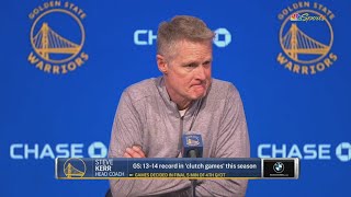 Steve Kerr Postgame Interview | Golden State Warriors loss to Denver Nunggets 130-127