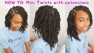 HOW TO: MINI KINKY/AFRO TWISTS | Hairstyles For Girls Natural Hair