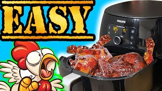 EASY Barbecue Chicken Air Fryer Recipe | BBQ [Gamer Snacks]