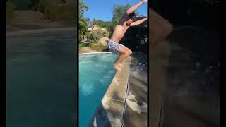 Box jump out of the pool