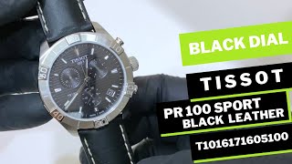 TISSOT PR 100 SPORT CHRONOGRAPH BLACK LEATHER