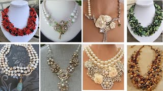 pearl necklace designs|| necklace designs|| fashion and beauty #necklace