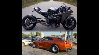 Kawasaki H2 vs Nissan GTR For 3,000$