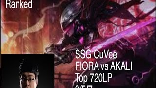 SSG CuVee FIORA vs AKALI Top KR 720LP