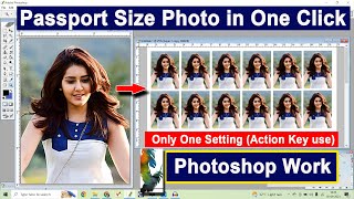 make passport size photo in Photoshop | how to make passport size photo