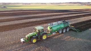 Gylle 2021! John Deere 8R 370 og Samson PG 28!