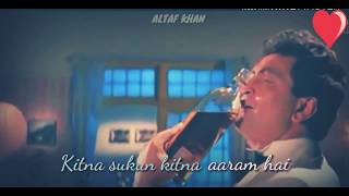 💔Kitna sukun kitna aaram hai💔|| Kumar sanu sad song whatsapp status || Breakup song