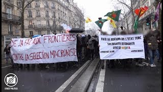 Paris : mobilisation #NonAlaSélection sous la neige - 06/02/18