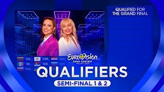 Eurovision 2024: QUALIFIERS ANNOUNCEMENT (Semi-Final 1 & 2)