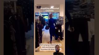 Thief CAUGHT on camera STEALING clothes at MARSHALLS. 😳 #viral #funny #shorts