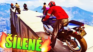 ŠÍLENÝ MOTORKOVÝ PARKOUR RACE - GTA 5 ONLINE - ZÁBAVNÉ MOMENTY