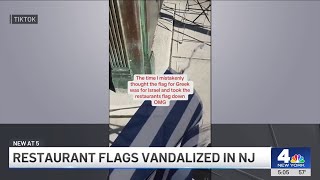 TikToker thought she tore down Israeli flags at NJ restaurant. They were Greek. | NBC New York