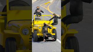 GTA V CHIMPANZEE TRY TO ESCAPE SPIDERMAN PRISON PART 4 #shorts | Maheshwar Gamerz