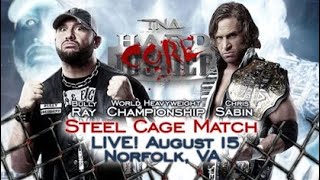 Bully Ray vs. Chris Sabin - TNA World Title: HARDCORE JUSTICE 2013 | STEEL CAGE