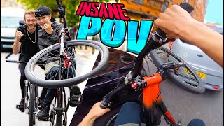 INTENSE GOPRO POV WHEELIES THROUGH THE BUSY STREETS!