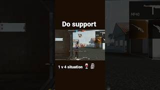 1 v 4 situation 🍷🗿🥂#trending #respect #freefire #viral #shrots