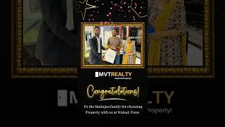 let's Congratulate to Mahajan Family who bought property with us|MVT Realty|Wakad Projects #reels