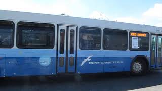 LaGuardia Airport Red Route shuttle bus at 94th Street and Ditmars Boulevard