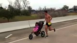 footage of Iram Leon and his daughter Kiana in action