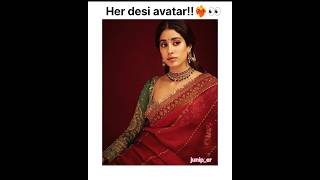 Her desi avatar ❤️‍🔥🤌 | Janhvi Kapoor 🔥| #shorts #trending #bollywood #music #viralvideo