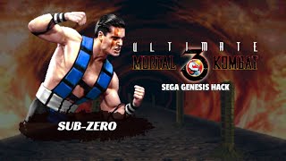 UMK3 (Sega Genesis Hack) - Sub-Zero (God Ladder/Very Hard)